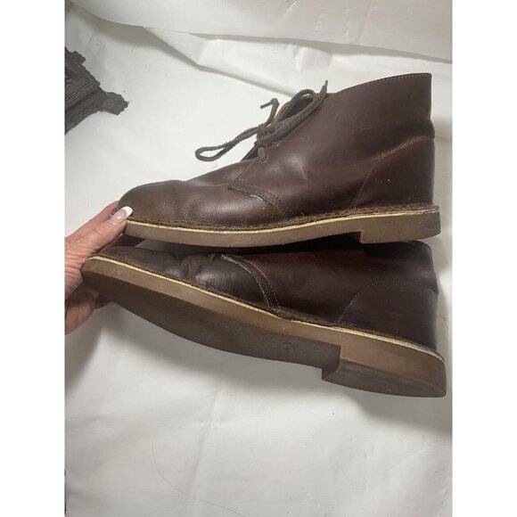 Clarks Men's  Bushacre 2 Boot Chukka Desert brown leather  11.5 - Picture 11 of 13